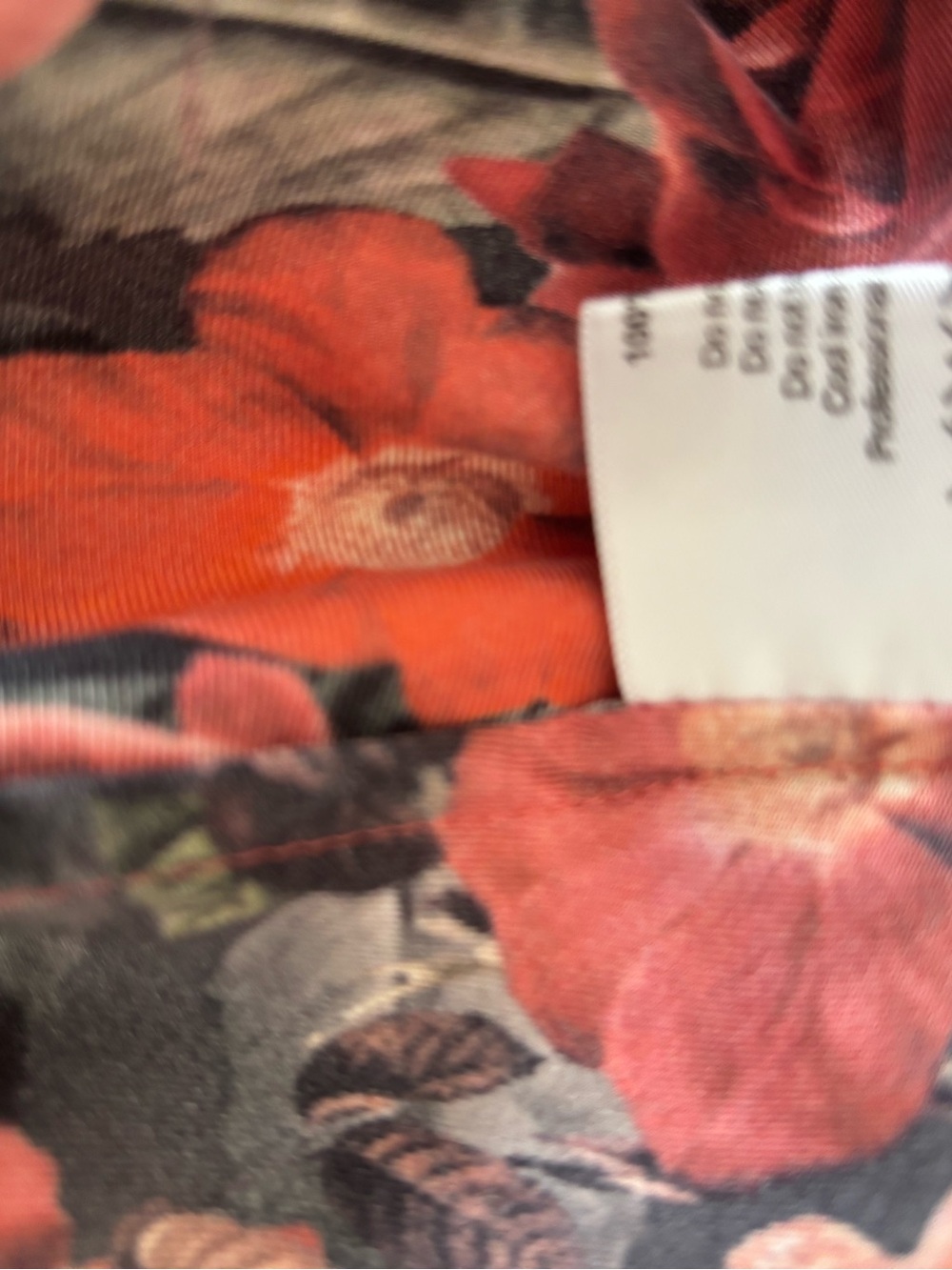 eskandar Black Tunic with Red & Pink Floral Print - Picture 11 of 12